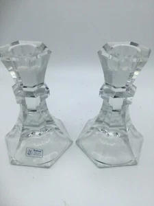 TOWLE Lead Crystal from Austria Candle Stick Holders Vintage - Picture 1 of 2