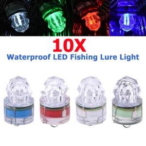 10X Mini Lámpara de Señuelo LED Portátil con Forma de Diamante para Pesca Subacuática - Imagen 1 de 14