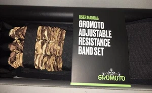 GROMOTO Resistance Bands and Bar Set ADJUSTABLE - NEW IN FACTORY SEALED BOX - Picture 1 of 5