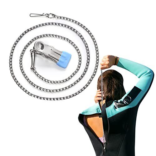 Dress Zipper Pull Helper Design with Hook and Clip for Back Button Zipper Pul...
