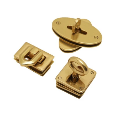 Solid Brass Clasp Lock Suitcase Making Bag Copper Hasp Buckle Leather Craft Diy - Image 1 of 4