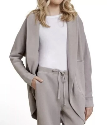 Cardigã feminino Barefoot Dreams Malibu Collection Terry Circle tamanho 6-7 - Imagem 1 de 4