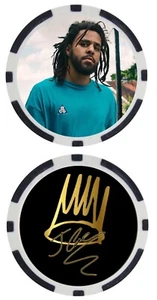 J COLE #1 - HIP HOP STAR - POKER CHIP - ***SIGNIERT/AUTO*** - Bild 1 von 2