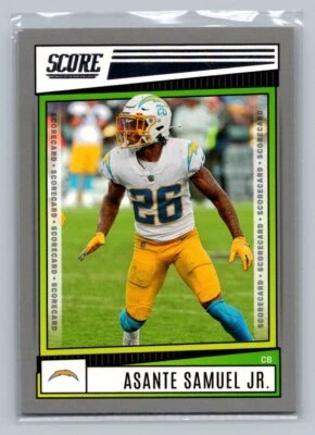 2022 Score #140 Asante Samuel Jr. Scorecard - Image 1 of 2