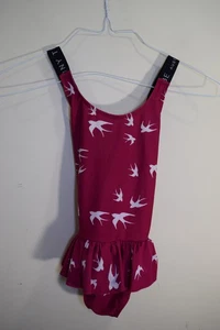 Tiny Tribe Australia Sparrow Bird Cross Back One-Piece Swim Bathing Suit GIRLS 6 - Picture 1 of 8