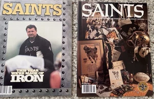 2 Stück New Orleans Saints Team Jahrbuch 1991 1997 Mike Ditka 25th Anniversary - Bild 1 von 2