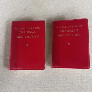 Quotations From Chairman Mao Tsetung 2nd Vest Pocket Edition 1972 Lot Of 2 - Picture 1 of 9