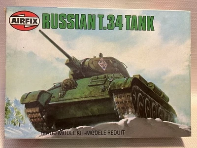 Airfix HO/OO - 9 61316 Russian T.34 Tank Plastic Military Kit Series 1- New - Image 1 of 3