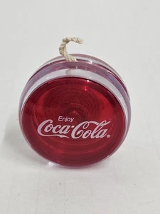 Vintage 1990's Coca-Cola Coke Clear Plastic Yo-Yo Soda Promo New ( Red & White) - Picture 1 of 4
