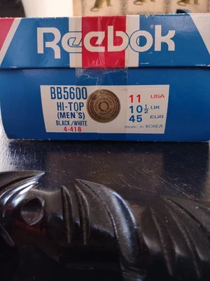 ¡DE COLECCIÓN CON CAJA+! Reebok BB5600 1987 tops altos talla 11 ¡Rocker de pelo raro dorado!  Foto 1 de 4