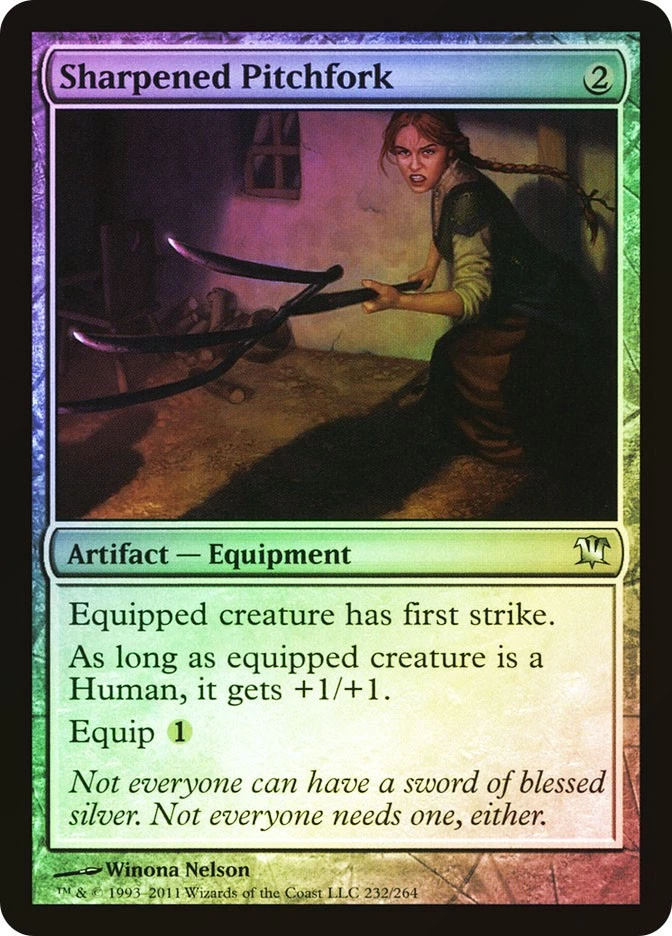 MTG FOIL Sharpened Pitchfork  - Innistrad #232 - Image 1 of 1
