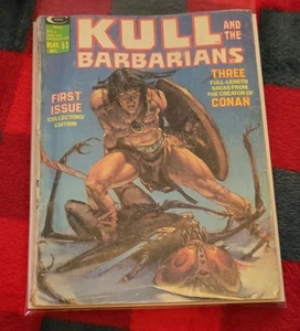 Kull and Barbarians #1 1975 Marvel Comics  Comic Book Magazine Low Grade Reader - Picture 1 of 3