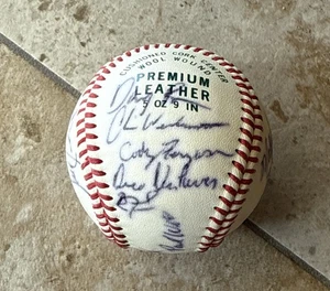 Signierter handsignierter Baseball Ball unbekannte Spieler SIGNATUREN Sammlerstück - Bild 1 von 5