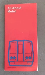 July 1978 - Washington Metro Map - Orange Line Debut To New Carrollton - WMATA - Picture 1 of 4