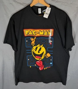 VINTAGE STYLE PAC-MAN PACMAN Video Game T-Shirt MENS XL NEW w/ TAG Atari Bandai - Picture 1 of 7