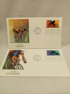 US First Day Issue Covers - 2 Covers 1996 CYCLING 3119 (FDC251) - Bild 1 von 1