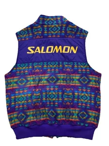Chaleco polar vintage años 90 Chuck Roast Polartec azteca Salomon cremallera completa talla XL - Imagen 1 de 7