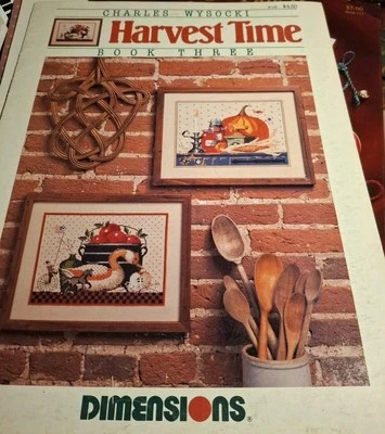 Cross Stitch Dimensions Harvest Time Book 3 Charles Wysocki #106 Still Life Fall - Image 1 of 3