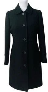 J.Crew lady day topcoat in Italian double-cloth wool blend Classic Black size P4 - Picture 1 of 15