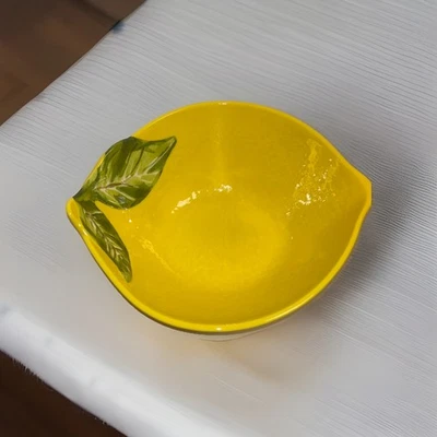 House And Garden Set Of Two Lemon Melamine Serving Bowls 10x8x3.5" - Image 1 of 4