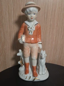 Vintage Schulmädchen Figur mit Hund Made In Korea - Bild 1 von 6
