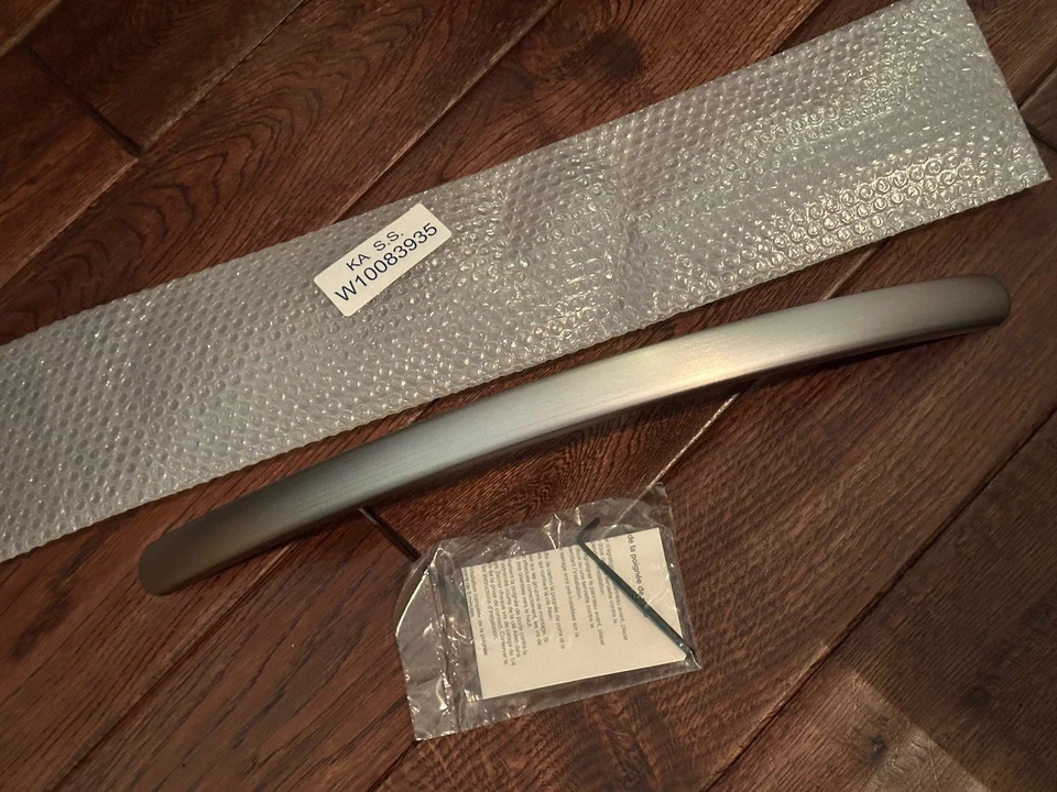 Manija de puerta para lavavajillas KitchenAid (SS) parte # W10083935 Foto 1 de 1