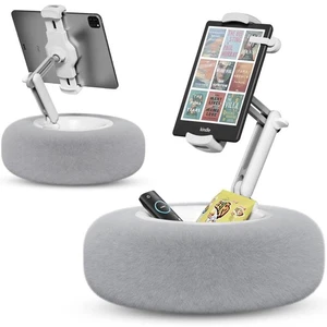 Adjustable Tablet Phone Pillow Stand Holder Detachable Snack Bowl Fits 4.7”-13” - Picture 1 of 7