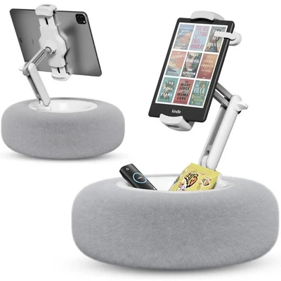 Adjustable Tablet Phone Pillow Stand Holder Detachable Snack Bowl Fits 4.7”-13” - Image 1 of 4
