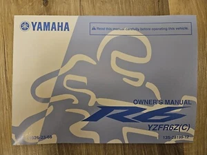 NOS Yamaha 2010 YZF-R6 Owner's Manual Model YZFR600Z LIT-11626-23-68 NEW - Picture 1 of 5