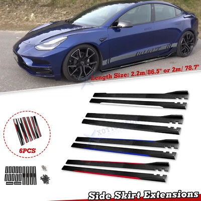 Falda lateral basculante divisores difusor viento winglet para Camaro Corvette/Modelo 3 Foto 1 de 4