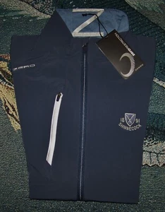 NEW ZERO RESTRICTION Zip Sweater Jacket Shirt SHINNECOCK HILLS GOLF CLUB Blue M - Picture 1 of 8