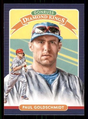 2020 Donruss Paul Goldschmidt #25 Yellow DK St. Louis Cardinals - Image 1 of 2