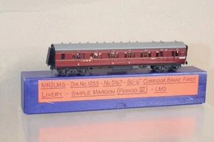 LARRY GODDARD CLASSIC COACHES KIT BUILT LMS 56'6" 1st CLASS BRAKE COACH 5167 om - Photo 1 sur 17