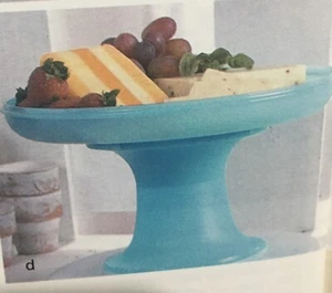 NEW TUPPERWARE Serve It All Set Blueberry Cover And Pedestal Fruit Cakes - Picture 1 of 5