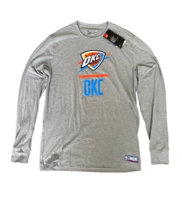 Under Armour Oklahoma City Thunder Gray Long Sleeve Shirt Men’s Size Small New - Picture 1 of 5