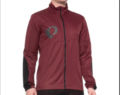 NEW PEARL IZUMI MTD BARRIER CYCLING JACKET MENS M  BURGUNDY - Image 1 of 3