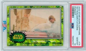 Luke Skywalker on Tatooine 2022 Star Wars Sapphire PERIDOT 50/75 PSA 10 GEM MT - Picture 1 of 2