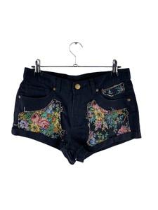 Denim Floral Shorts for Women for sale 