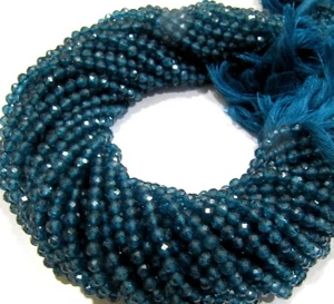 OFERTA Londres Topacio Azul Redondo Facetado 4mm Cuentas Hebra 13 Pulgadas Cuentas - Imagen 1 de 5