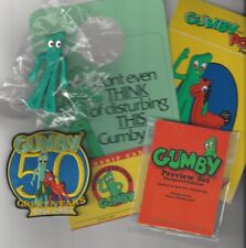 Gumby Kids Party Favor Stocking Stuffer Assortment 6 Items Bendable + Sticker +