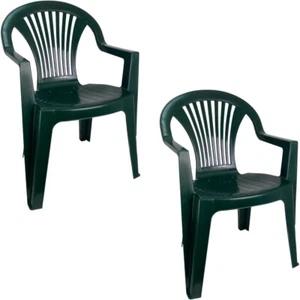 Set de Sillas plasticas para Terraza, Jardín, Patio, Playa, Camping, apilables - Imagen 1 de 7