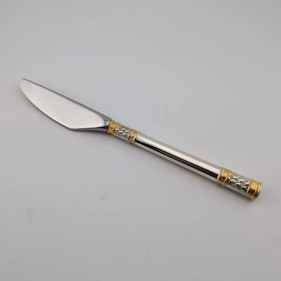 Wallace Golden Aegean Weave Sterling Silver Butter Spreader - 6 7/8" - Image 1 of 2