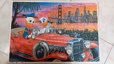 Disney Donald Duck and Daisy Duck Puzzle - Clementoni Vintage - 375 Pezzi (25x15 - Immagine 1 di 4
