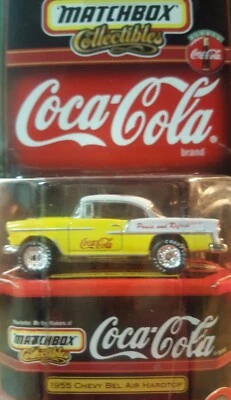 Matchbox Collectibles 1955 Chevy Bel Air Coca Cola 1:64 Real Rubber Tires Gasser - Image 1 of 4