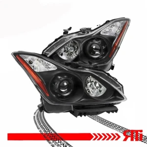 Upgrade Black Projector HID Headlights For Infiniti G37 Q60 2d Coupe Models - Picture 1 of 4