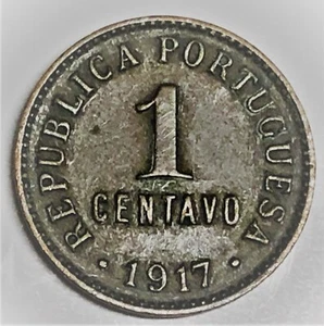 # C5560     PORTUGAL   COIN,    1  CENTAVO     1917 - Picture 1 of 2