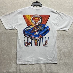 Vintage 1999 NASCAR #3 Dale Earnhardt Jr Superman Racing T-Shirt Size Large Y2K - Picture 1 of 19
