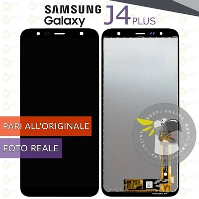 DISPLAY SAMSUNG GALAXY J4 PLUS SM-J415 PARI ORIGINALE LCD VETRO SCHERMO + TOUCH