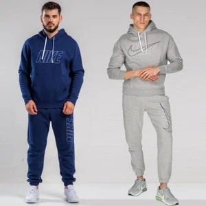 Nike Herren Club Trainingsanzug Set Komplett Pullover Fleece Hoodie Jogginghose Jogger - Bild 1 von 18