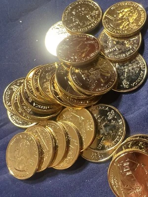 2004 State quarter (24k GOLD PLATED) Iowa Coin UNCIRCULATED 1 - Image 1 of 2